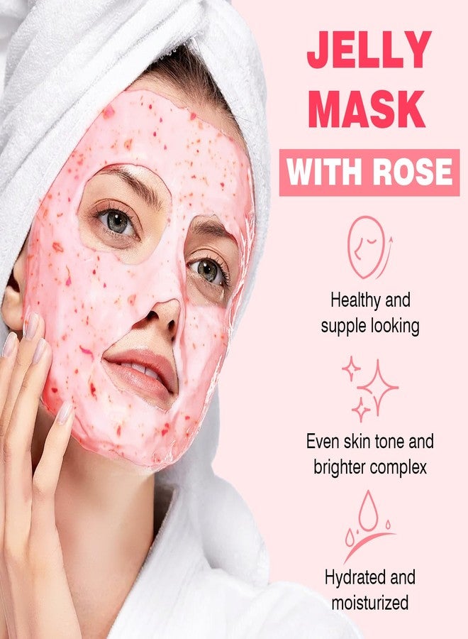 IREV Jelly Mask for Facials Professional,Hydrating Moisturizing Peel Off Gel Face Mask SkinCare,Professional Spa Jelly Face Masks For Deep Hydration,Glow,Smoothing,All Skin Types 23 Fl Oz (Bulgarian Rose) - Image 3